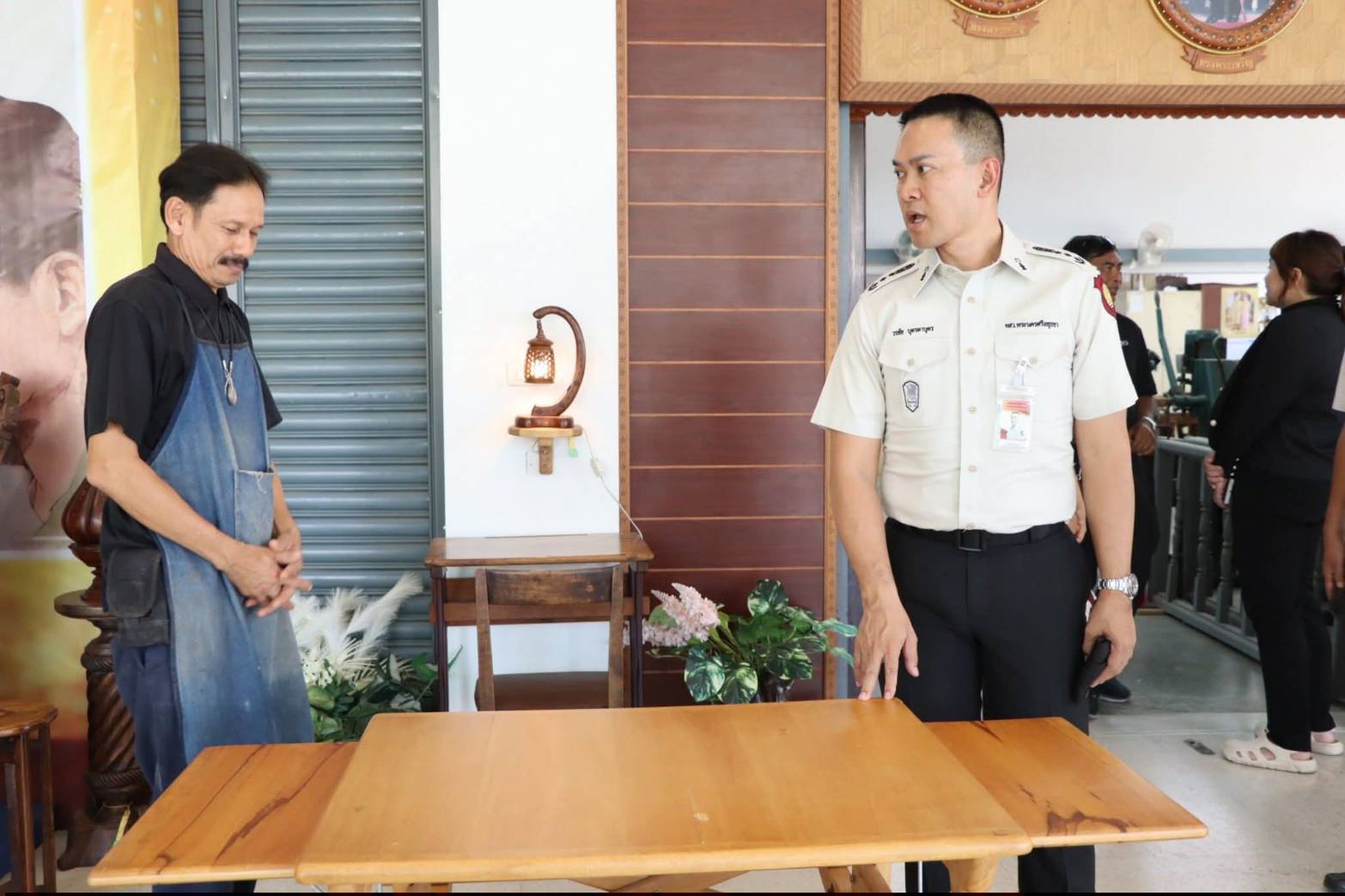 title - ผู้อำนวยการศูนย์ส่งเสริมและพัฒนาอาชีพเสริมนอกภาคการเกษตร ให้การต้อนรับ ผู้อำนวยการทัณฑสถานวัยหนุ่มพระนครศรีอยุธยา พร้อมด้วย ผู้อำนวยการส่วนและหัวหน้าฝ่ายทัณฑสถานฯ เข้าเยี่ยมชมแผนกฝึกอบรมทั้ง 12 แผนก และพื้นที่ภายในศูนย์ส่งเสริมและพัฒนาอาชีพเสริมนอกภาคการเกษตร 